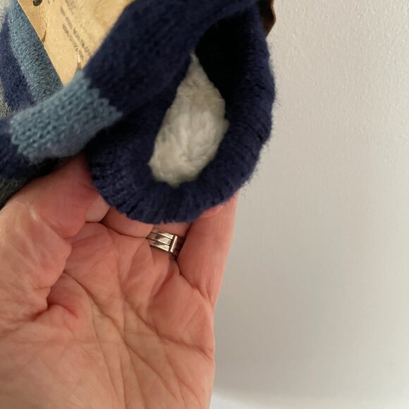 BORN Sherpa Lined Slipper Socks Men's 6-12 Non-Skid Grip NEW - Picture 4 of 5